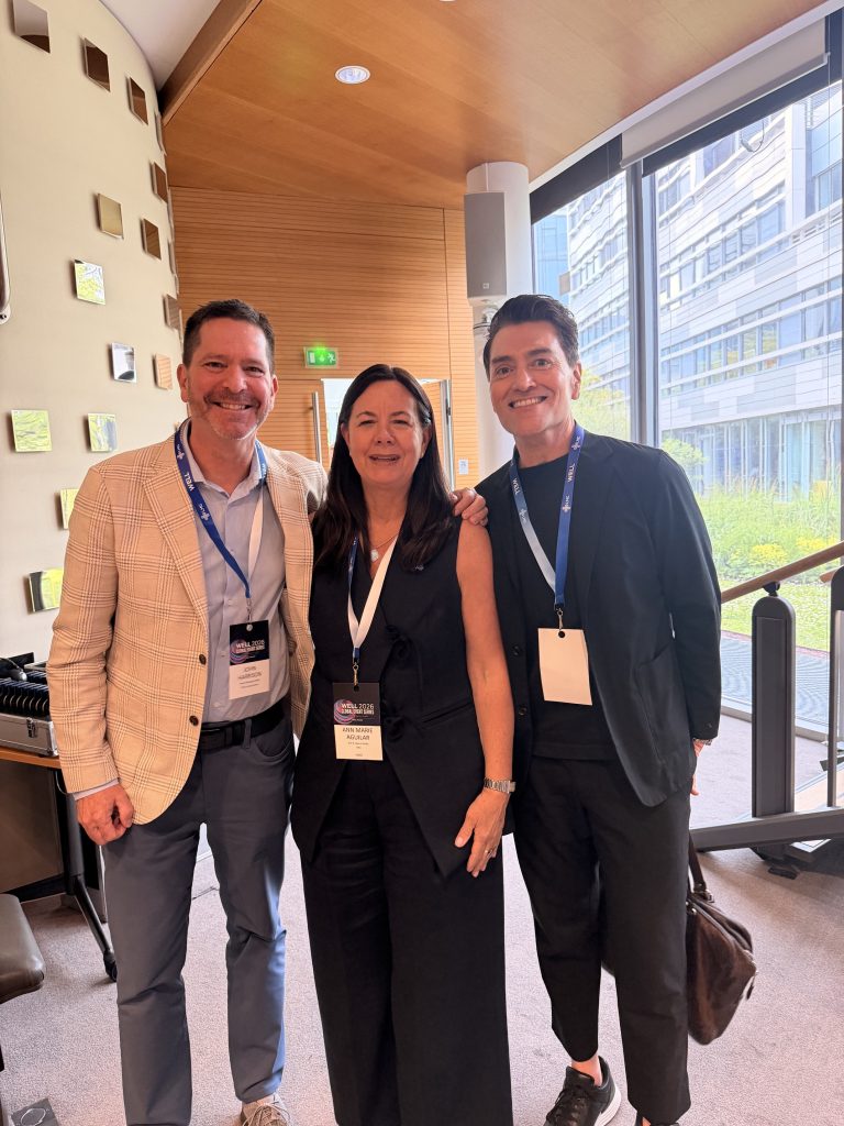 John Harrison, Ann-Marie Aguilar, and Alvin Monarrez at the WELL 2026 Climate and Health Summit Paris
