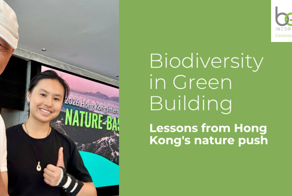 Biodiversity in green building blog banner, Wong Kam Sing and Jade Wong at Hong Kong Nature-based Solutions Action Week 2026
