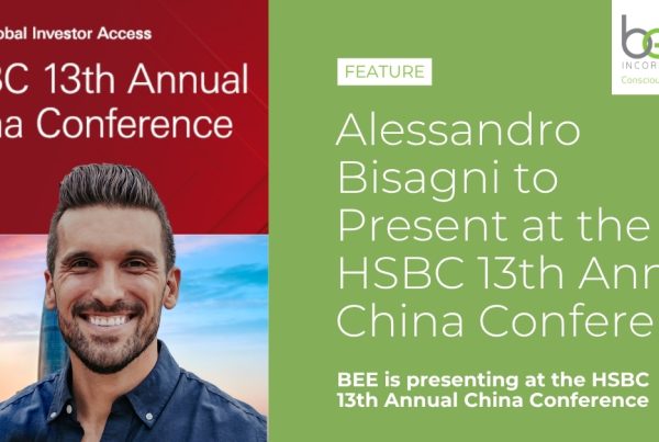 Alessandro Bisagni featured on the BEE announcement graphic for the HSBC 13th Annual China Conference